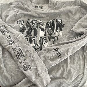 Taylor Swift Eras Tour 2023 gray crewneck *lightly worn*